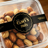 Étiquettes d'étanchéité OEM Premium en feuille d'or noir, autocollants inviolables personnalisés pour l'emballage alimentaire, les collations et les boîtes cadeaux