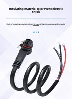Connecteur M8T aviation trois voies 3 broches mâle/femelle en cuivre, indice de protection IP67, 3A 12V pour trottinette électrique, connexion câble USB DIN
