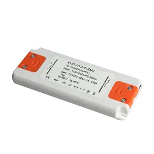 Fonte de alimentação 12w led, fonte de alimentação fina modo 12v 1a 24v 500ma