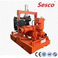 Pompe centrifuge horizontale fixe de 6 pouces à aspiration automatique pour moteur diesel Drysuction, pression d'air