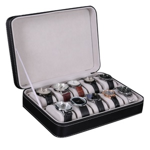 Boîte à bijoux en cuir personnalisée haut de gamme, emballage en velours, vente directe d'usine, coffret cadeau sur mesure - Product Image 1