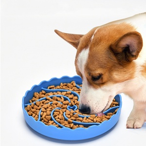 Design antiscivolo lavastoviglie a microonde in Silicone per cuccioli di alimentazione lenta per cani che mangiano lentamente ciotole per cani - Product Image 2