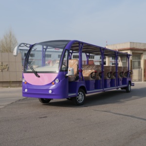 Voiture électrique 8 places à toit ouvert haute sécurité avec système de contrôle intégré pour les attractions touristiques - Product Image 3