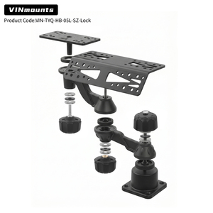 VINmounts Soporte 3 Pantallas Fish Finder GPS Sonar, Aluminio Marino, Ajustable, con Bloqueo Antirrobo - Product Image 2