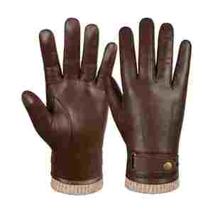 <span class=keywords><strong>Gants</strong></span> habillés chauds en cuir cachemire pour hommes <span class=keywords><strong>Gants</strong></span> d'<span class=keywords><strong>hiver</strong></span> à écran tactile Style imprimé Fête quotidienne Usage décontracté Cadeau parfait pour papa - Product Image 6