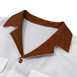 Nuevo Conjunto de Camiseta y Pantalón de 2 Piezas para Hombre, Estilo Clásico, Transpirable, Color Sólido, Manga Larga, Casual, Primavera, 100% Poliéster, Estilo Étnico Festivo - Product Image 3