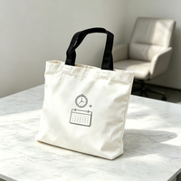 Sac à fermeture éclair en toile à motif de dessin animé imprimé personnalisé, sac de rangement durable et réutilisable, pochette d'emballage compacte, voyage en plein air