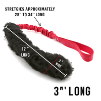 Jouet de traction pour chien de luxe écologique, absorbant les chocs, en peluche confortable, durable, avec bungee, pour l'entraînement, la mastication et l'interaction quotidienne