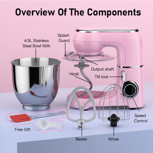 Electrodomesticos 4.5L 5.5L nhà Bột nhào trộn đánh giá tốt eress đứng trộn với công nghệ xoắn ốc - Product Image 5