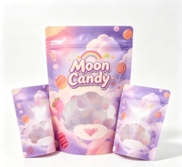 Op maat gemaakte logo food grade hersluitbare staande pouch voor fruitsnacks, PE materiaal, ritssluiting - OEM service voor internationale kopers