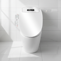 Siège de bidet intelligent compatible avec les toilettes standard, couvercle de siège de toilette électrique allongé, fourni par l'usine