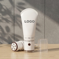 Tube cosmétique 100ml 120ml 150ml 200ml, tube en plastique 50mm avec applicateur à six billes, col à verrouillage rotatif, massage corporel, logo personnalisé
