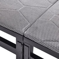 Lit pliant avec matelas, lit pliant en métal Queen, lit pliant double pour usage domestique, forte capacité de charge