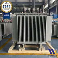 Transformateur de distribution triphasé immergé dans l'huile haute fréquence 50/60Hz 100kVA 125kVA 160kVA 200kVA – Ventes directes usine Hongwei