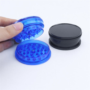 Plastic Tobacco Grinder Dry Herb Grinder 40mm/60mm <b>Smoking</b> Accessories 3 Part Design Smoker Grinding Accessories - Product Image 1