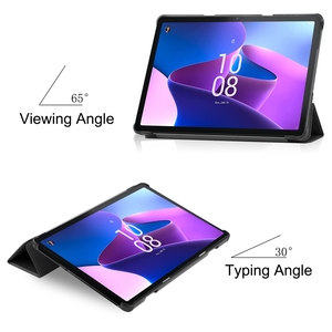 Lenovo <span class=keywords><strong>Tab</strong></span> <span class=keywords><strong>M10</strong></span> 3rd Gen Pure için sıcak satış saf renk 3-Fold tutucu akıllı deri <span class=keywords><strong>Tablet</strong></span> kılıfı Lenovo <span class=keywords><strong>Tablet</strong></span> için - Product Image 5