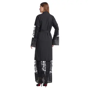 Rabais d'usine Femmes Élégant Fantaisie Nouvelle Mode Vente Chaude Musulmane Arabe Dame Abaya