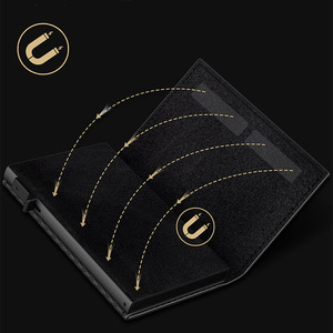 Men's Carbon Fiber Tri <b>Fold</b> <b>Wallet</b> With Magnetic Ring For Everyday Use - Product Image 4