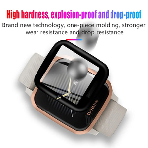 Protection d'écran PMMA + PC pour <span class=keywords><strong>Garmin</strong></span> <span class=keywords><strong>Venu</strong></span> SQ/SQ <span class=keywords><strong>Music</strong></span>, ultra-mince, transparente, 3D incurvée, bord complet, film protecteur souple - Product Image 6