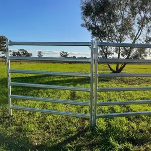 Vente en gros de panneaux de clôture de ferme d'élevage de bétail en métal galvanisé standard australien de haute qualité en vrac