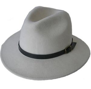 Mens di modo 100% feltro di lana <span class=keywords><strong>Al</strong></span> capone <span class=keywords><strong>cappello</strong></span> di fedora con la fascia di cuoio - Product Image 4