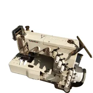 Máquina de coser industrial de aguja múltiple de tapeta de material grueso especial de Kansai usada para el cuello