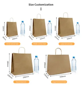 Factory Supply Custom Günstige Lebensmittel verpackung Brown Kraft papier Brotbeutel, Großhandel akzeptieren benutzer definierte fett dichte LEBENSMITTEL PAPIER TASCHE