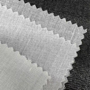 Wholesale Woven Fusible Interlining for Shirt Collar 100% Polyester Plain Weave Strong Adhesive Iron on <strong>Interfacing</strong> TC3044 - Product Image 1