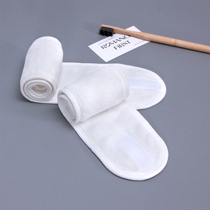 Diadema de Terciopelo Coral de 63*9 cm, Directo de Fábrica OEM, Elástica, para Maquillaje, Cosmética, Accesorios para el Cabello para Mujeres, Diadema para Ducha y SPA - Product Image 5