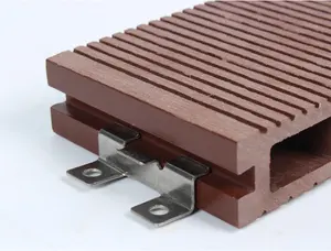 Braçadeira de piso de madeira com clipes de deck de aço inoxidável WPC personalizados