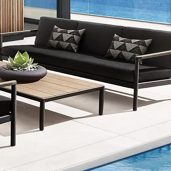 Ngoài trời sofa đồ nội thất nhôm thư giãn Patio vườn ghế vườn đồ nội thất Ningbo sống