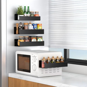 <span class=keywords><strong>Étagère</strong></span> de rangement de cuisine à forte force magnétique, support magnétique noir et blanc pour <span class=keywords><strong>réfrigérateur</strong></span>, organisateur de rangement magnétique, <span class=keywords><strong>étagère</strong></span>s à épices mobiles pour <span class=keywords><strong>réfrigérateur</strong></span> - Product Image 6