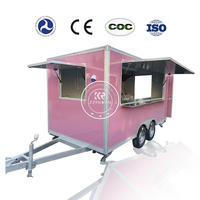 En vente Shawarma Outdoor Food Cart Kiosque pour déjeuner de rue Chariots à café Remorque alimentaire mobile Fabrication de camions de restauration pour l'extérieur