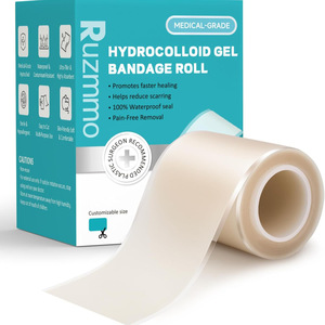 Rollos de apósitos hidrocoloides de varios tamaños con bordes, apósitos para el cuidado de heridas, parches absorbentes grandes para el acné - Product Image 2