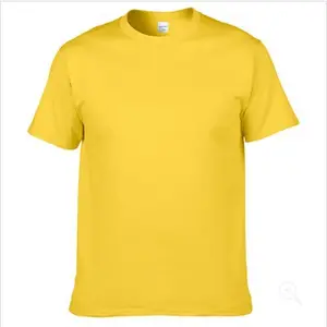 210g T shirt erkekler katı pamuk ekip yaka kısa kollu tişört özel XS- 3XL