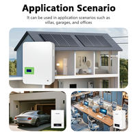Batterie de stockage d'énergie au lithium LiFePO4 murale 48V 200Ah 9,6 kWh à 8000 cycles pour usage domestique, alimentation à puissance divisée