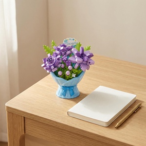Kit de Construcción de Mini Bloques de Flores EPT, Decoración Permanente para el Hogar, Regalo para Adultos y Niños - Product Image 4