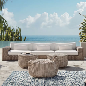 Mô hình mới mây ngoài trời Ba chỗ ngồi sofa dài - Product Image 3