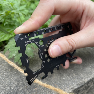 Quà tặng doanh nghiệp 50 trong 1 tùy chỉnh mở chai ngoài trời Survival thẻ tín dụng đa công cụ - Product Image 1