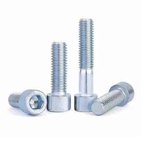 Tornillos de Cabeza Hexagonal DIN912 en Azul y Blanco Zincado, Pernos Cilíndricos con Recubrimiento de Zinc - Product Image 2