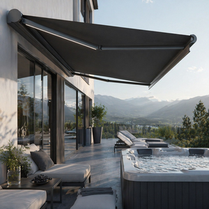 Auvent de terrasse motorisé de luxe <span class=keywords><strong>pour</strong></span> l'extérieur, <span class=keywords><strong>kit</strong></span> solaire à batterie rechargeable <span class=keywords><strong>pour</strong></span> cour résidentielle - Product Image 5