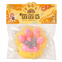 Jouet Squishy Patte de Chat Personnalisé en Gros avec Emballage PVC, Jouet Anti-Stress à Presser pour Enfants, Cadeau Coloré