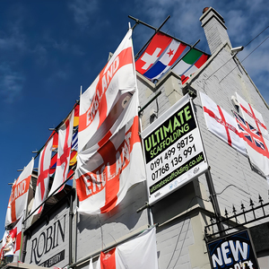 Флаг национальной сборной Англии с крестом Святого Георгия, 3x5 футов, 100% полиэстер, с печатью логотипа, для фанатов, для подвешивания - Product Image 5