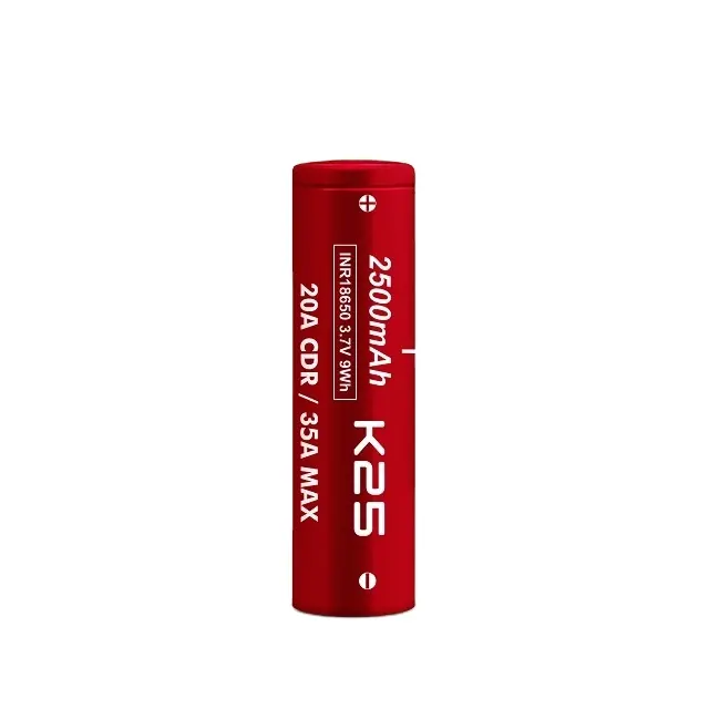 Baterai Li-ion Harga Murah VAPCELL 18650 2500mAh 20A/35A K25 3.7V baterai isi ulang untuk Pak baterai/drone/robot