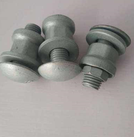 Vis et écrous TR M16*40 Grade 5.8, vis et écrous de raccordement galvanisés sur mesure pour barrières de circulation, produit personnalisé pour le Maroc