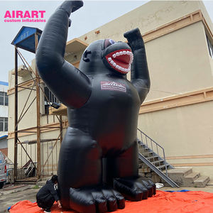 Gorille gonflable géant, noir, location, - Product Image 3