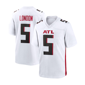 Bán Buôn Atlanta 9 Michael Penix Jr. Bóng Đá Jersey 7 Bijan Robinson 6 Younghoe koo 5 Drake <span class=keywords><strong>London</strong></span> Thêu Jersey Áo Sơ Mi - Product Image 5