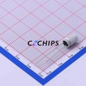 ตัวเก็บประจุแบบแข็ง PCR1VCN101MF08LL25WP ชนิด Through Hole (THT), ขนาด D6.3xL8 มม. 100uF 20% 35V 2.5 มม. - Product Image 2
