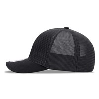 Topi Baseball Vintage 6-Panel Custom Original Mesh, Snapback, Dapat Disesuaikan, Hitam, Bernapas, Streetwear, Olahraga Luar Ruangan