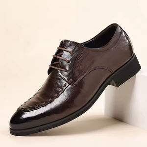 Chaussures Richelieu pour Homme en Cuir Véritable de Luxe, Fabriquées à la Main, à Trois Coutures, Style Business Décontracté, à Lacets, Fermeture Classique - Product Image 6